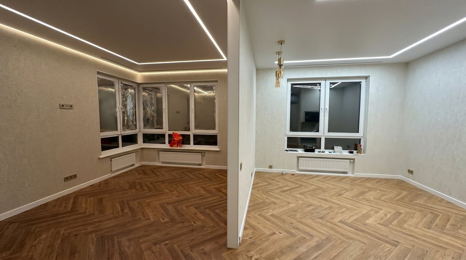 Прихожая с подсветкой — Интерьер, 8–15 м²
